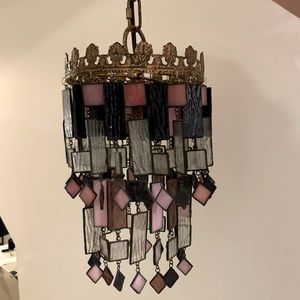 Stained Glass Princess Chandelier